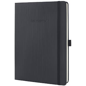 Notizbuch Sigel Conceptum, 180 x 240 mm, liniert, schwarz