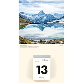 Kalenderrückwand ZETTLER Gebirge, 180 x 330 mm, sortiert