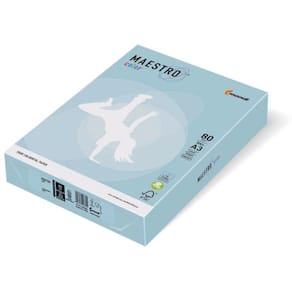 Kopierpapier MAESTRO COLOR Pastell, A5, 80g, eisblau, 500 Blatt