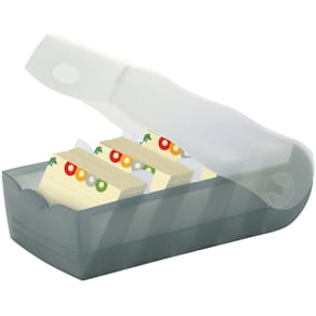 Karteibox HAN Croco, A7, transluzent-grau