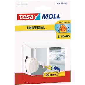 Dorpelstrip Tesa Moll Universal, 1 m x 38 mm, wit