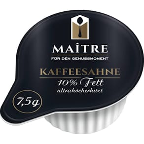 Kaffeesahne Maitre, 10 %, 240 x 7,5 g