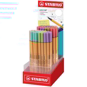 Feinliner STABILO point 88 EF, 0,4 mm, sortiert