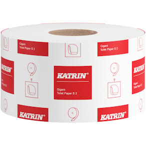 Toalettpapper KATRIN Classic Gigant S, 2-lagers, 200m, 12/fp