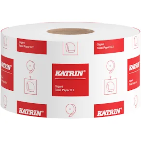 Toalettpapper KATRIN Classic Gigant S, 2-lagers, 200m, 12/fp