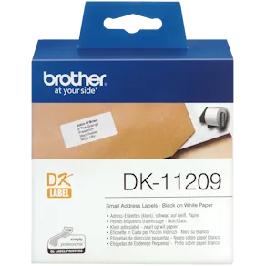 Etiketter BROTHER Adress liten DK-11209, 29x62mm, 800/fp