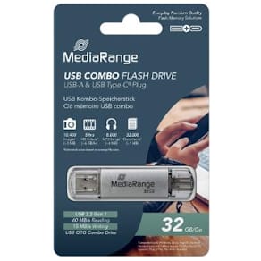 Minne MEDIARANGE USB-C/USB-A 32GB