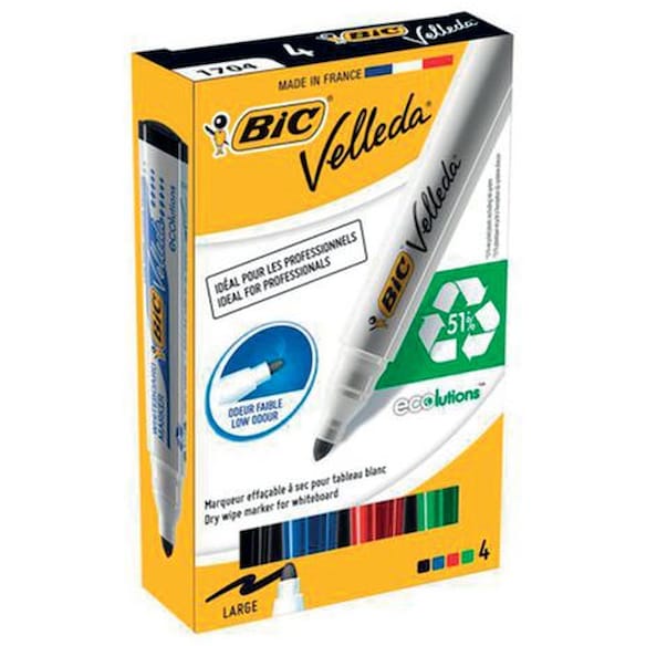 Whiteboardpenn BIC Velleda 1701 ass (4)