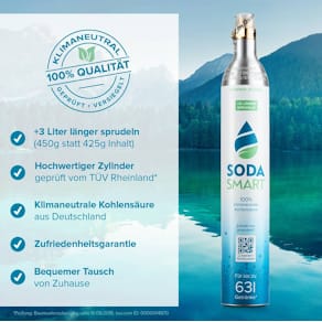CO₂ Zylinder Starter-Set SodaSmart, 6 Stück, 450g
