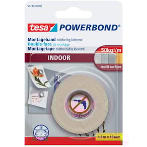 Montageband tesa Powerbond Indoor, 19 mm x 1,5 m