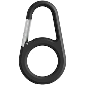 Secure Holder with Carabiner for Airtag - Black