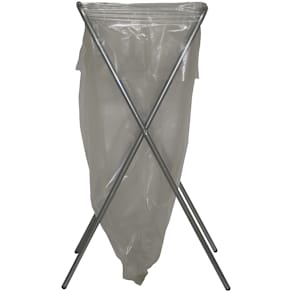 Affaldsstativ foldbart, grå, 1 stk