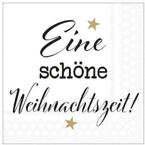 Serviette AMBIENTE Weihnachtszeit, 25x25 cm, bunt, 3-lagig (20 St