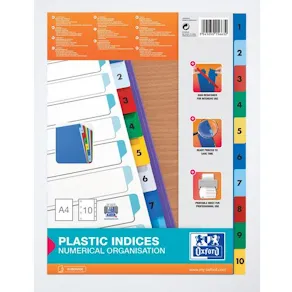 Pärmregister Plast ELBA A4 1-10