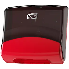 Dispenser Torkduk TORK W4, röd/svart
