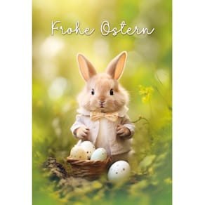 Grußkarte Noname, Osterkarte, bunt, inkl. Umschlag