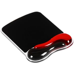 Kensington Duo Gel Mouse Pad Wrist Rest - Mustablett med