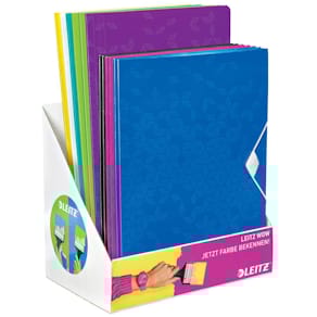 Gummizugmappe Leitz WOW, A4, sortiert, 12 Stück (Display)