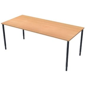 Bord frist 180x80cm boklaminat/svart