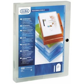 Arkivæske Oxford Polyvision, karton m. klar lomme, 8 stk