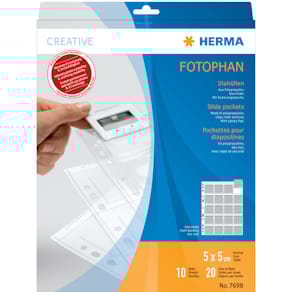 Diahüllen HERMA, gerahmt, 5x5 cm, 10 Stück