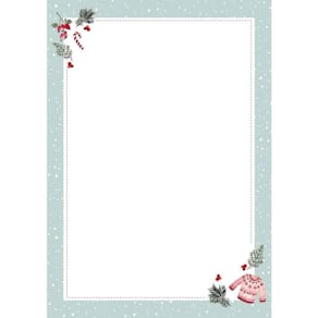 Designpapier RÖSSLER Cosy X-Mas, DIN A4, 50 Blatt