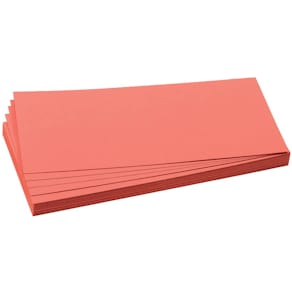Moderationskarte FRANKEN, 9,5 x 20,5 cm, rot
