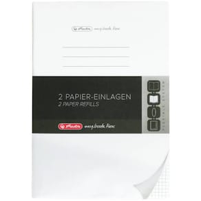 Ersatzeinlage Herlitz my.book Flex, A4, 2x40 Blatt, kariert, weiß
