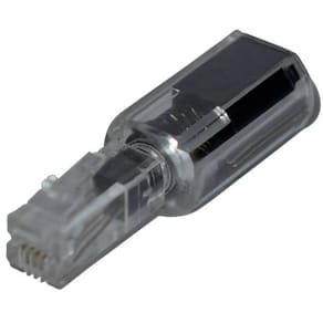 Anti-Twist-Adapter MediaRange, schwarz/transparent