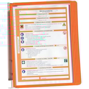 Sichttafel-Wandhalter Durable VARIO® WALL 5, orange