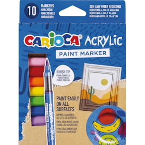 Acrylmarker Carioca, mit Pinselspitze