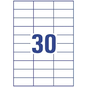 Universaletiketten Avery Zweckform, 70 x 29,7 mm, weiß