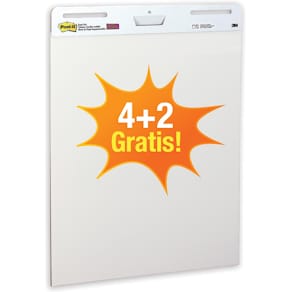 Flipoverblok Post-it, ft 63,5 x 77,5 cm, blanco, 30 vel, pak