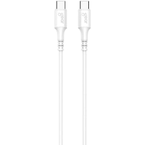Laddkabel USB-C till USB-C 2.0 1 m vit