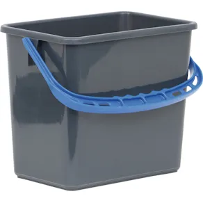 Hink Grå, blått handtag 6l