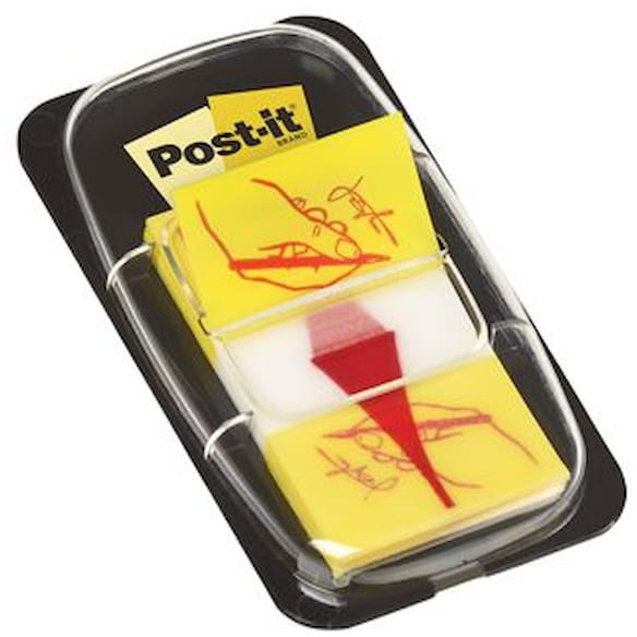 Index POST-IT 680 signer her gul