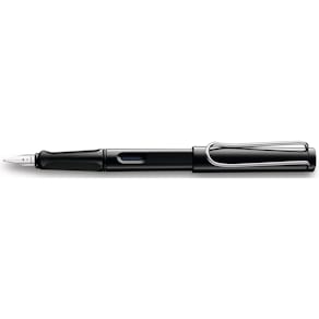Füllhalter LAMY Safari, M, schwarz, Clip silber