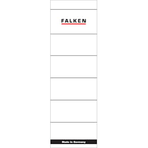 Rückenschild Falken, 10 St., kurz/breit, weiß