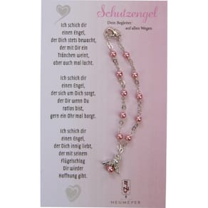 Rosenkranz Noname Auto Engel, rosa