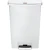 Avfallskärl pedal RUBBERMAID Slim Jim® vit 90L