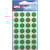Etiketten Agipa rond, etui, 15 mm, groen, 168 stuks
