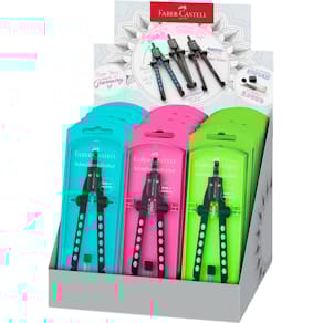 Schnellverstellzirkel Faber-Castell Factory Neon