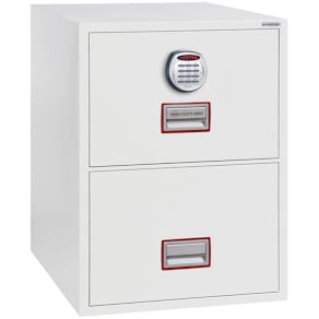 Hängeregistraturschrank Phoenix Safe FS2272E, 2 Schubladen, weiß