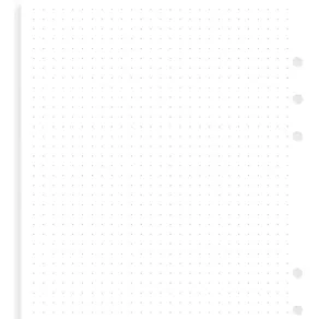 A5 Anteckningsblad Dotted Vita