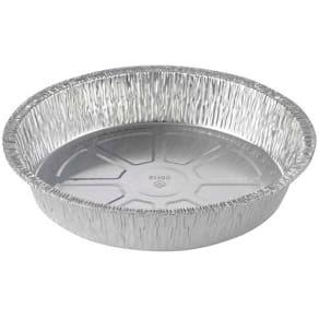Foliebakke PlusPack rund Ø214 x 40 mm alu, 1-rums, 125 stk