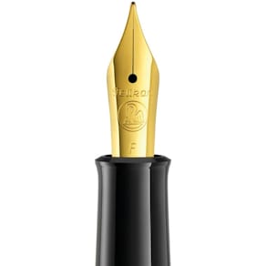 Kolbenfüllhalter Pelikan Classic M200, braun-marmoriert, Feder F