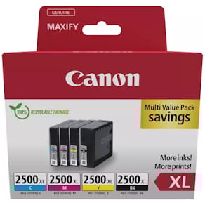 Tintenpatronen Canon PGI-2500XL, Multipack, sw,c,m,y