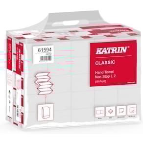 Falthandtuch Katrin Classic Hand Towel Non Stop L2, 2-lagig, 3000