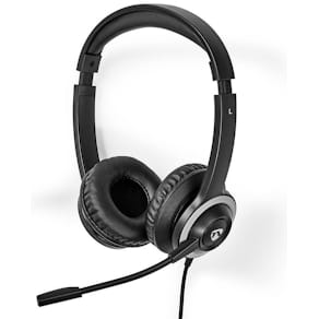Headset NEDIS CHSTU310BK On-Ear USB-A/C