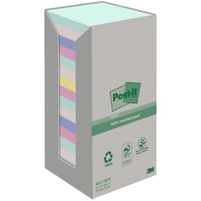 Post-it Recycled mix färger 76x76 100sh (16)